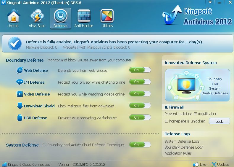 Kingsoft Antivirus 2012 SP5.6.121212 Download | TÃ©lÃ©charge